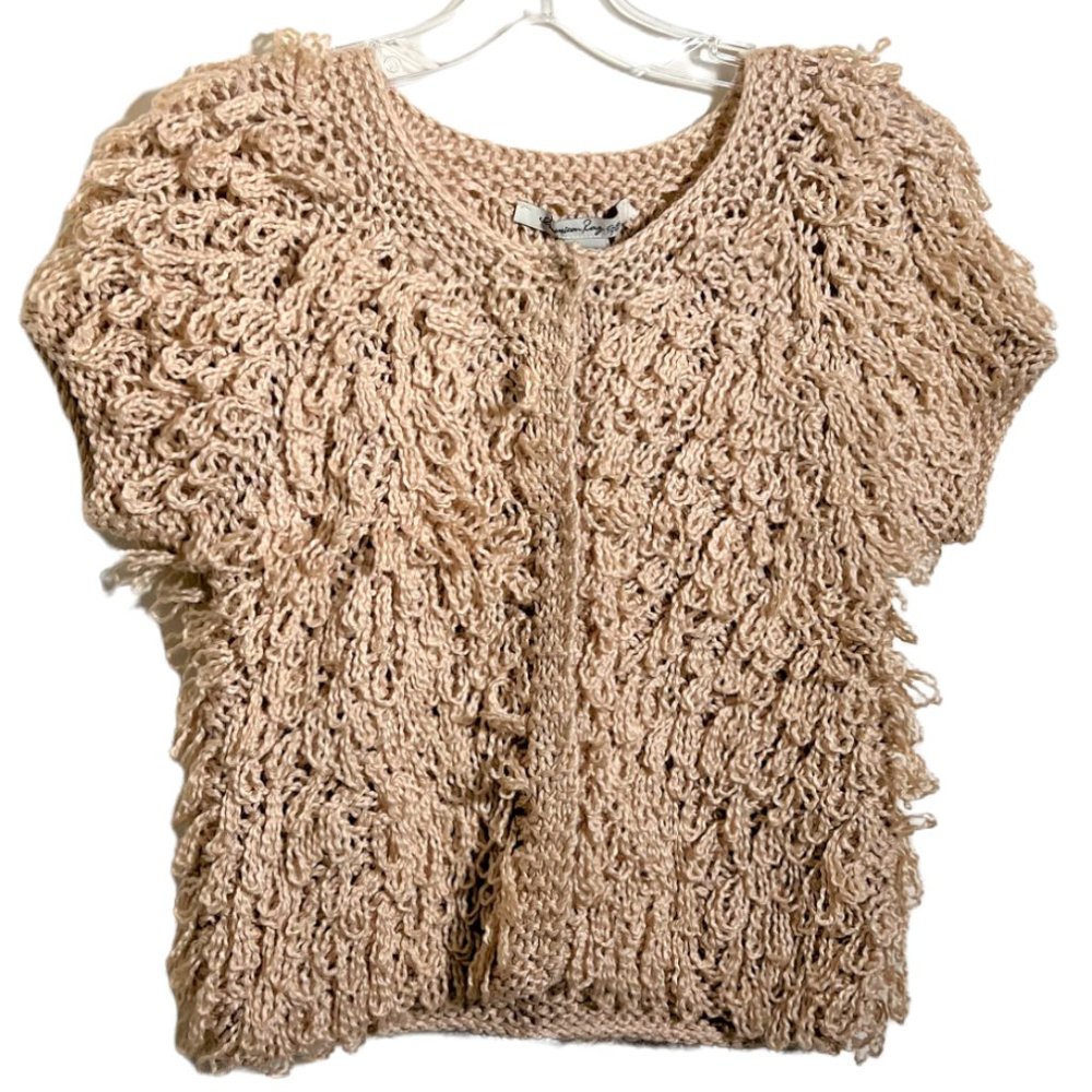 American Rag CIE Peach Blush Crop Top, Size S